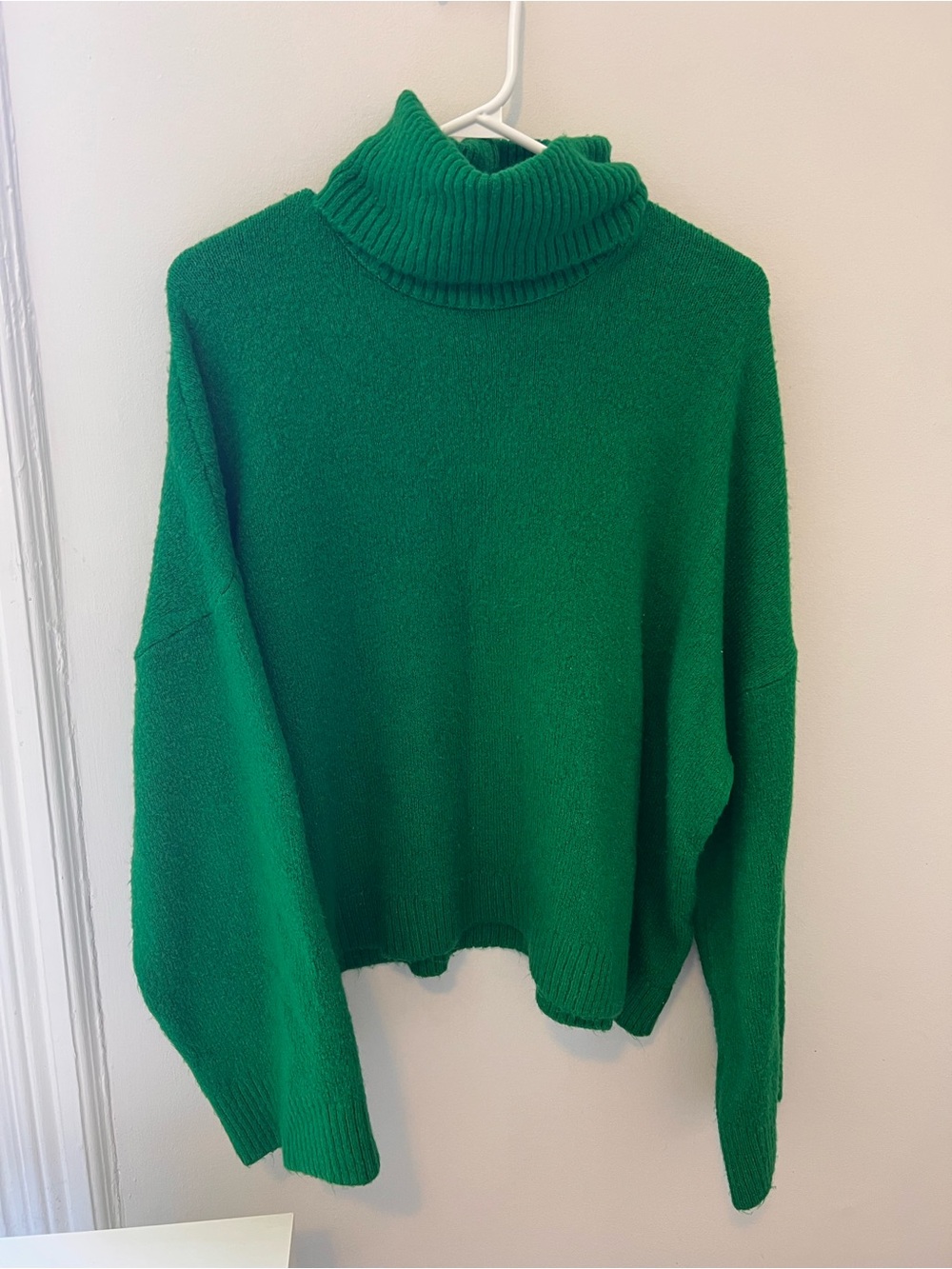 Zara Green Turtleneck Sweater